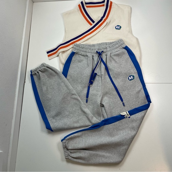 Ader Error Pants - ADER Error Grunge Streetwear Sweatpants and Sweater Vest Women sz S (A1) Rare
